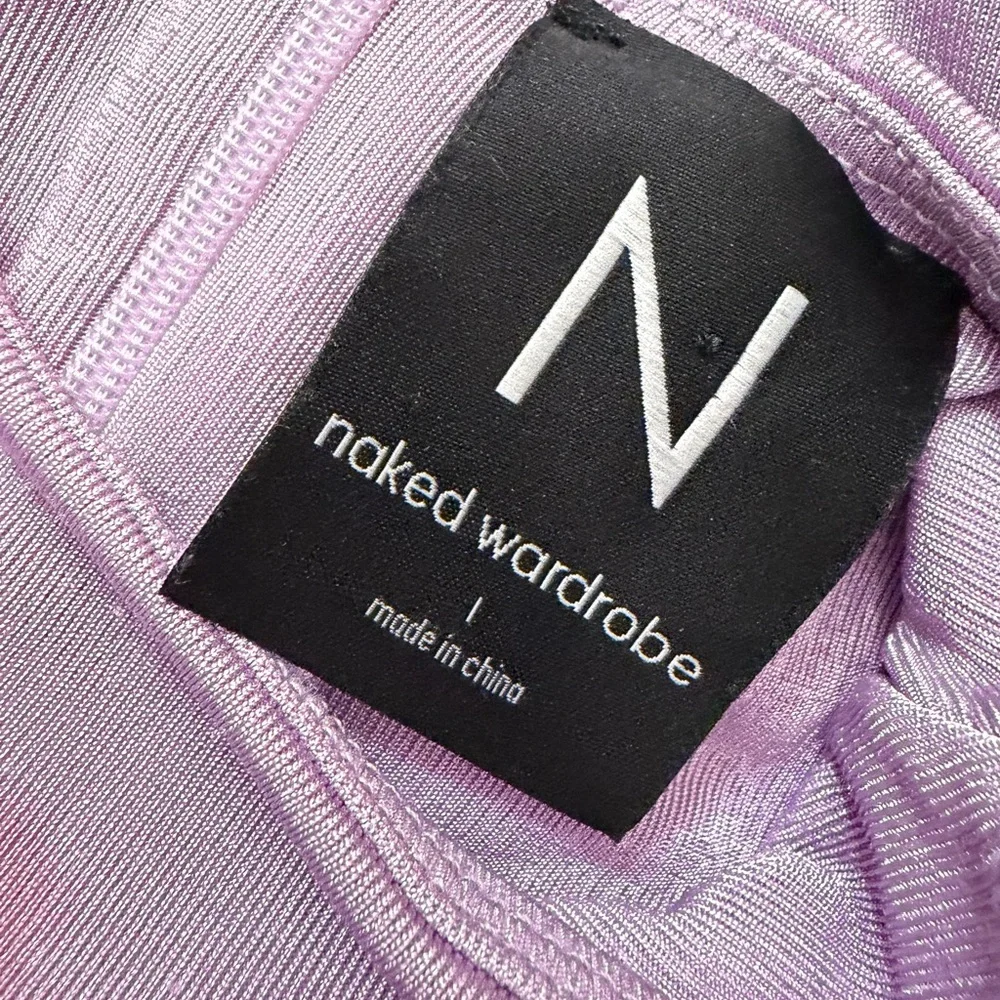 Naked Wardrobe Lavender Sleeveless Dress - Picture 5 of 8